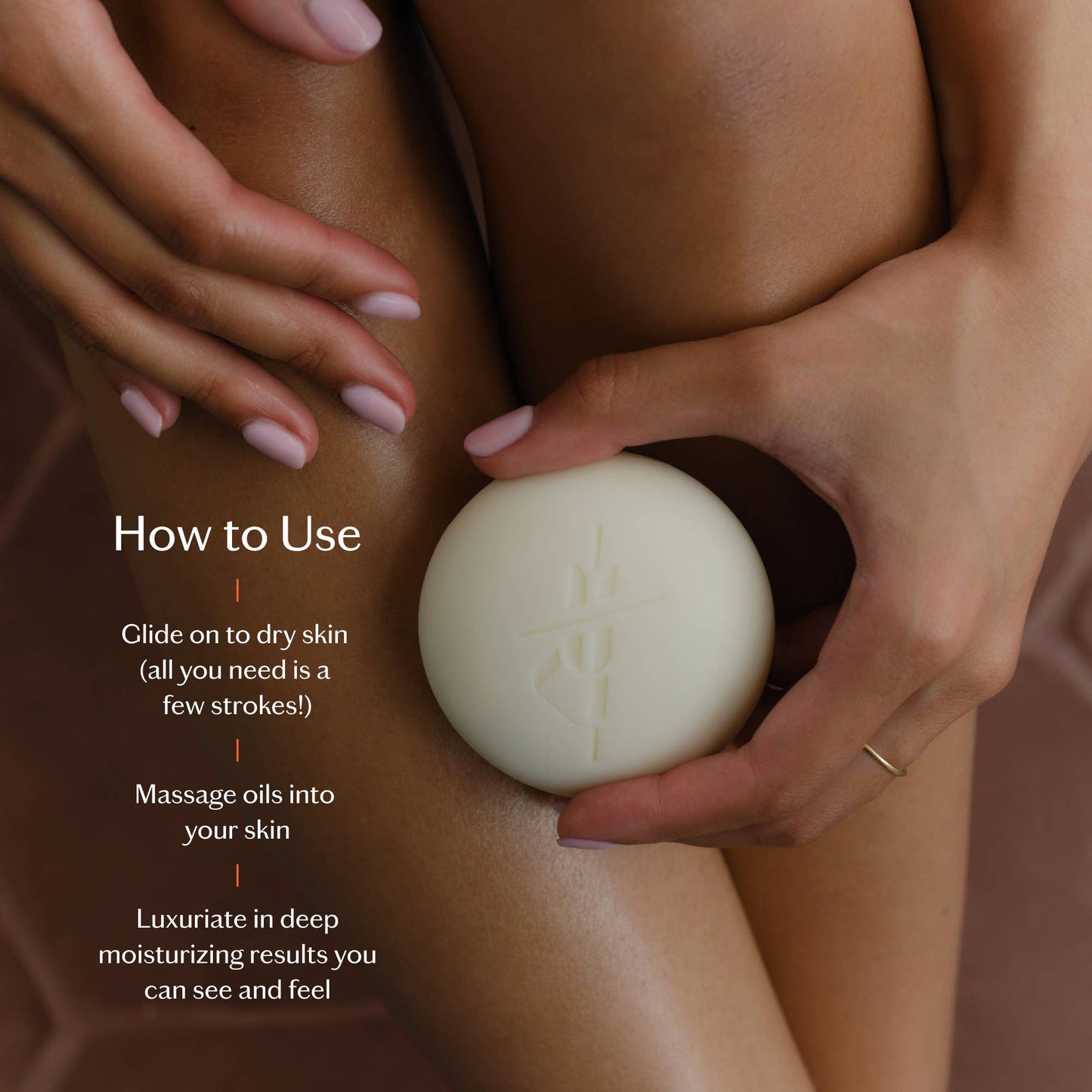 Kate McLeod Oud & Tuberose Body Stone | Deep Moisturizing Lotion Bar