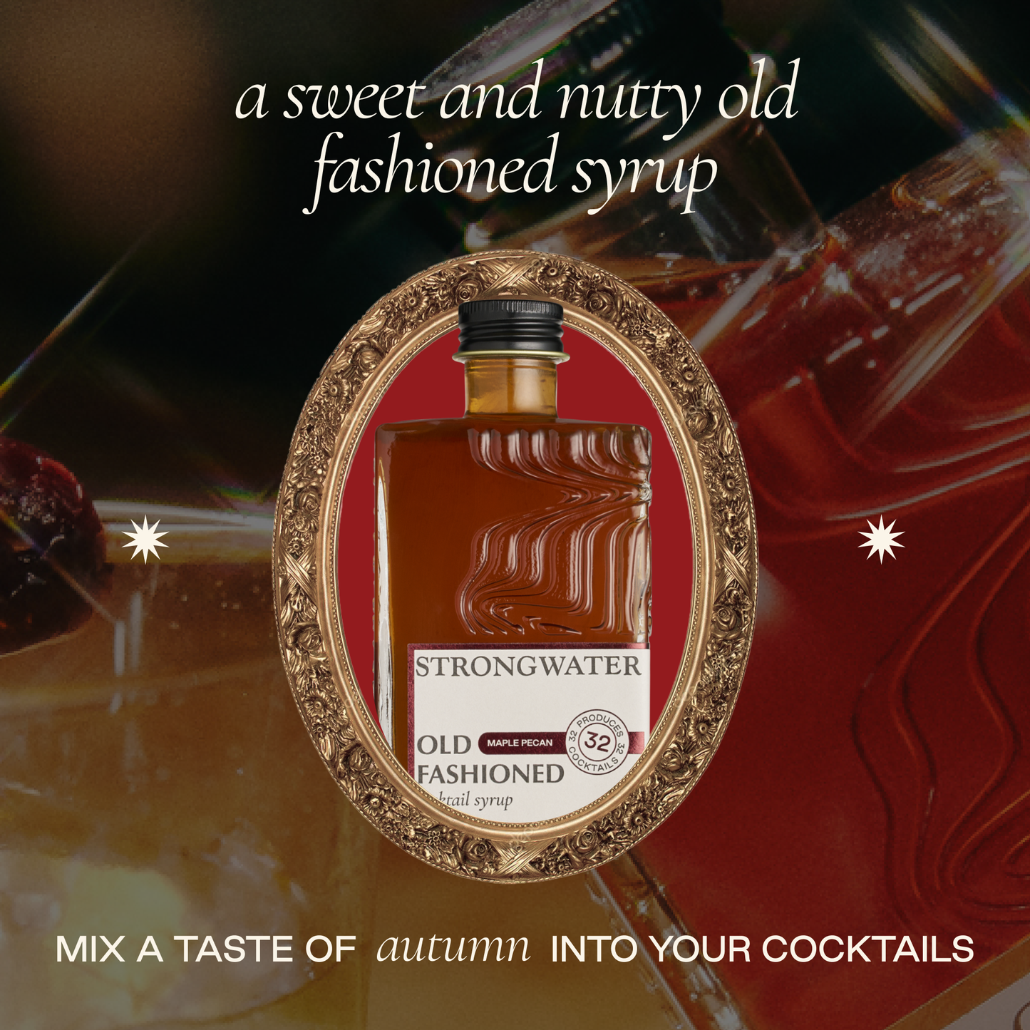 Strongwater Maple Pecan Old Fashioned Cocktail Syrup