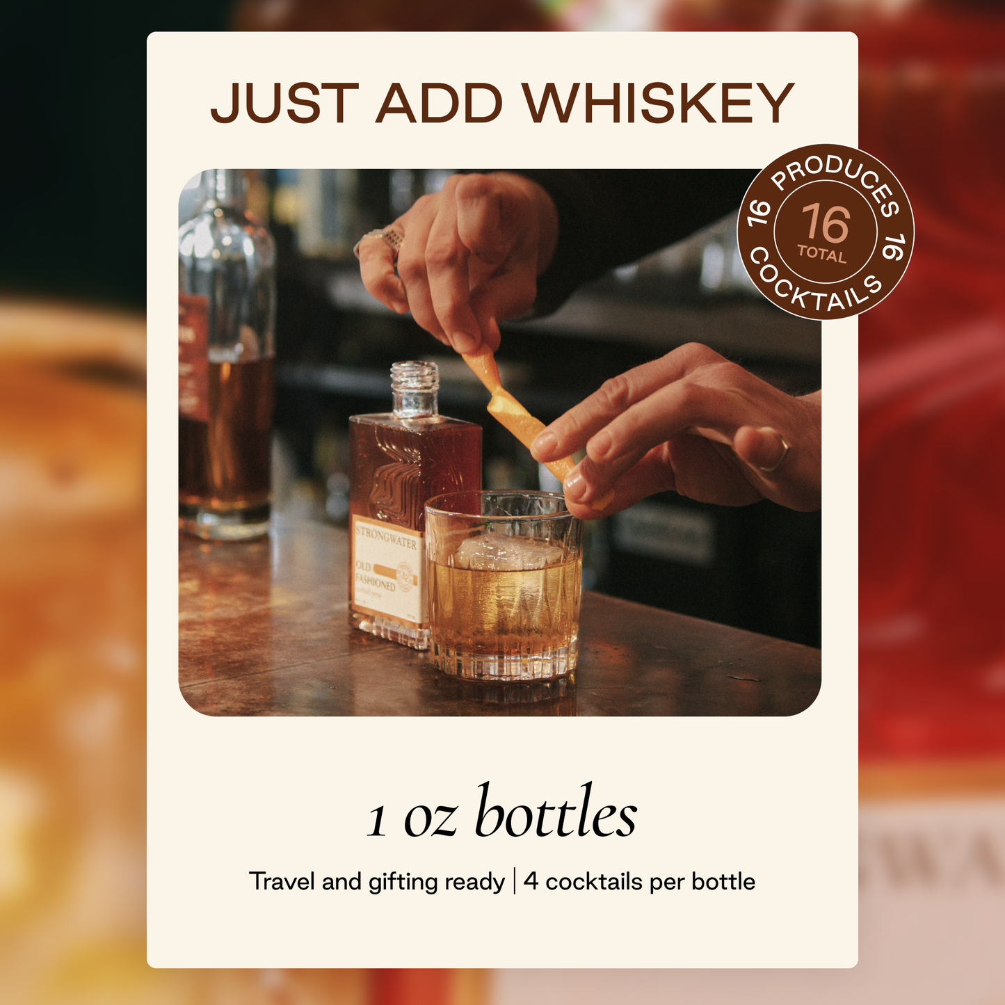 Strongwater Old Fashioned Cocktail Syrup Sample Set