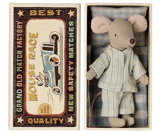 Maileg Big Brother Mouse in Matchbox - Mint
