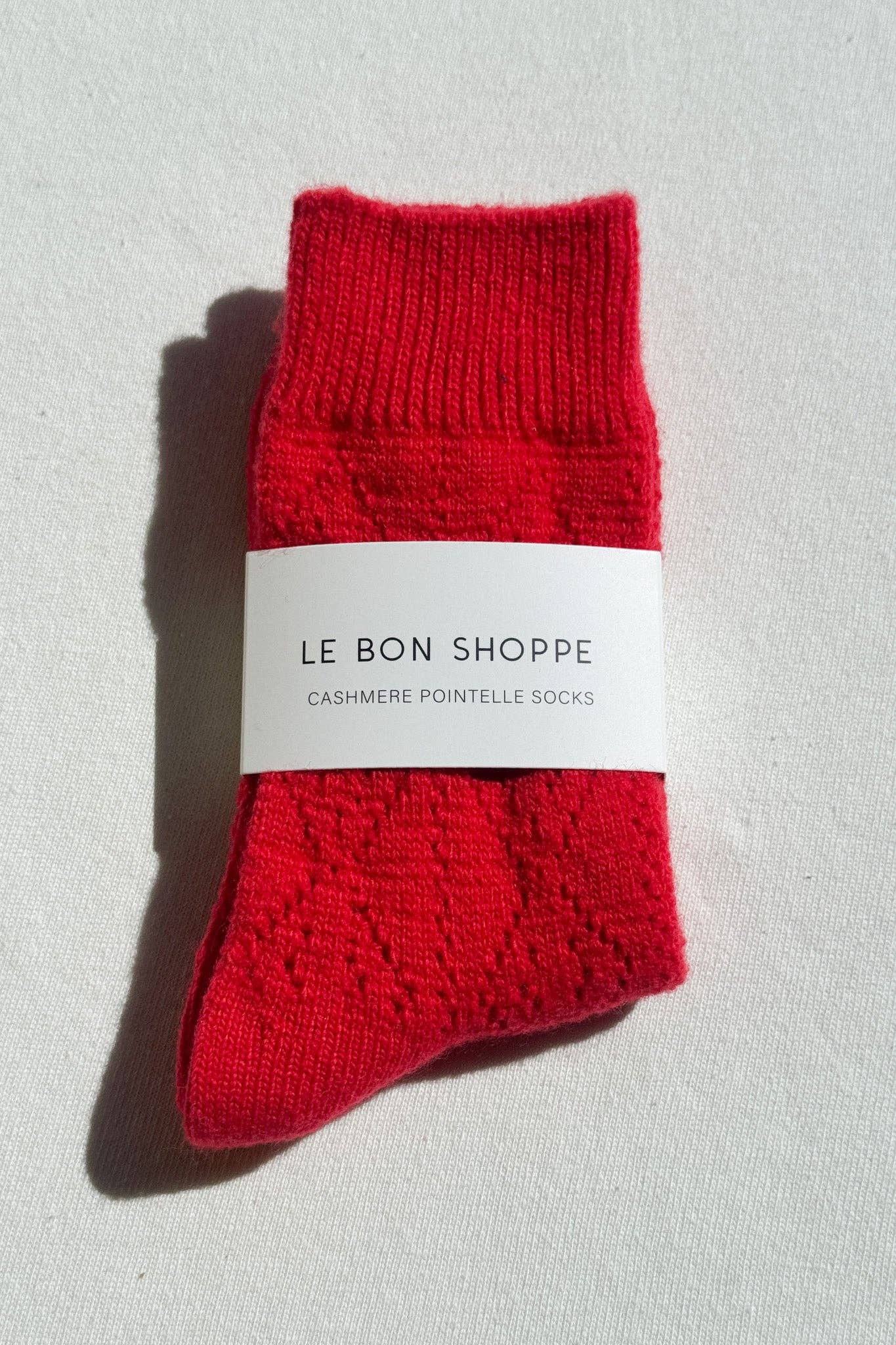 Le Bon Shoppe Cashmere Pointelle Socks - Multiple Options