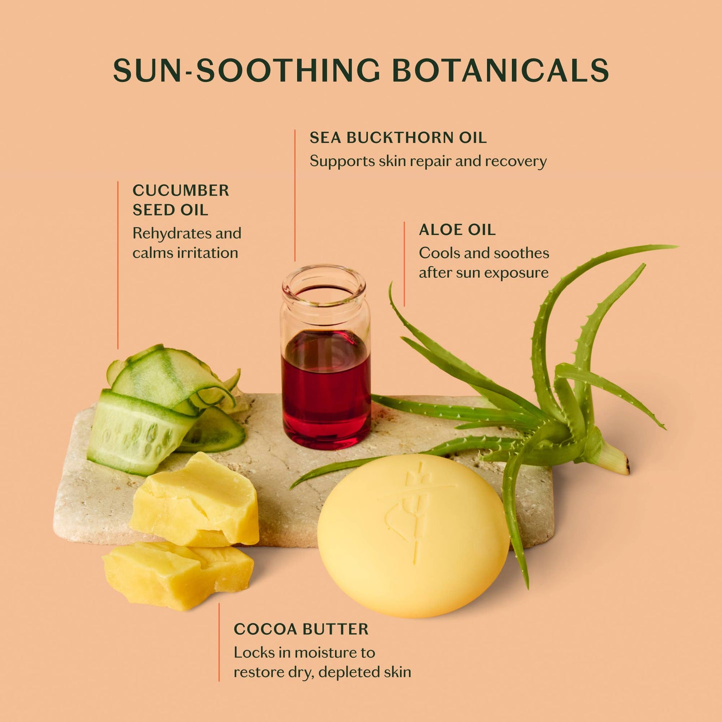 Kate McLeod The Sun Stone | After Sun Balm & Lotion Bar