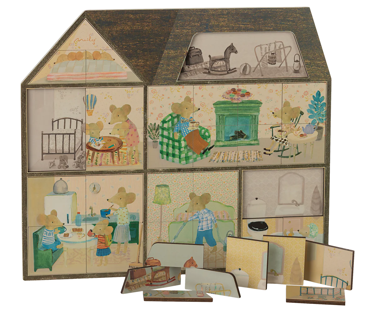 Maileg Mouse Hole Farmhouse Puzzle