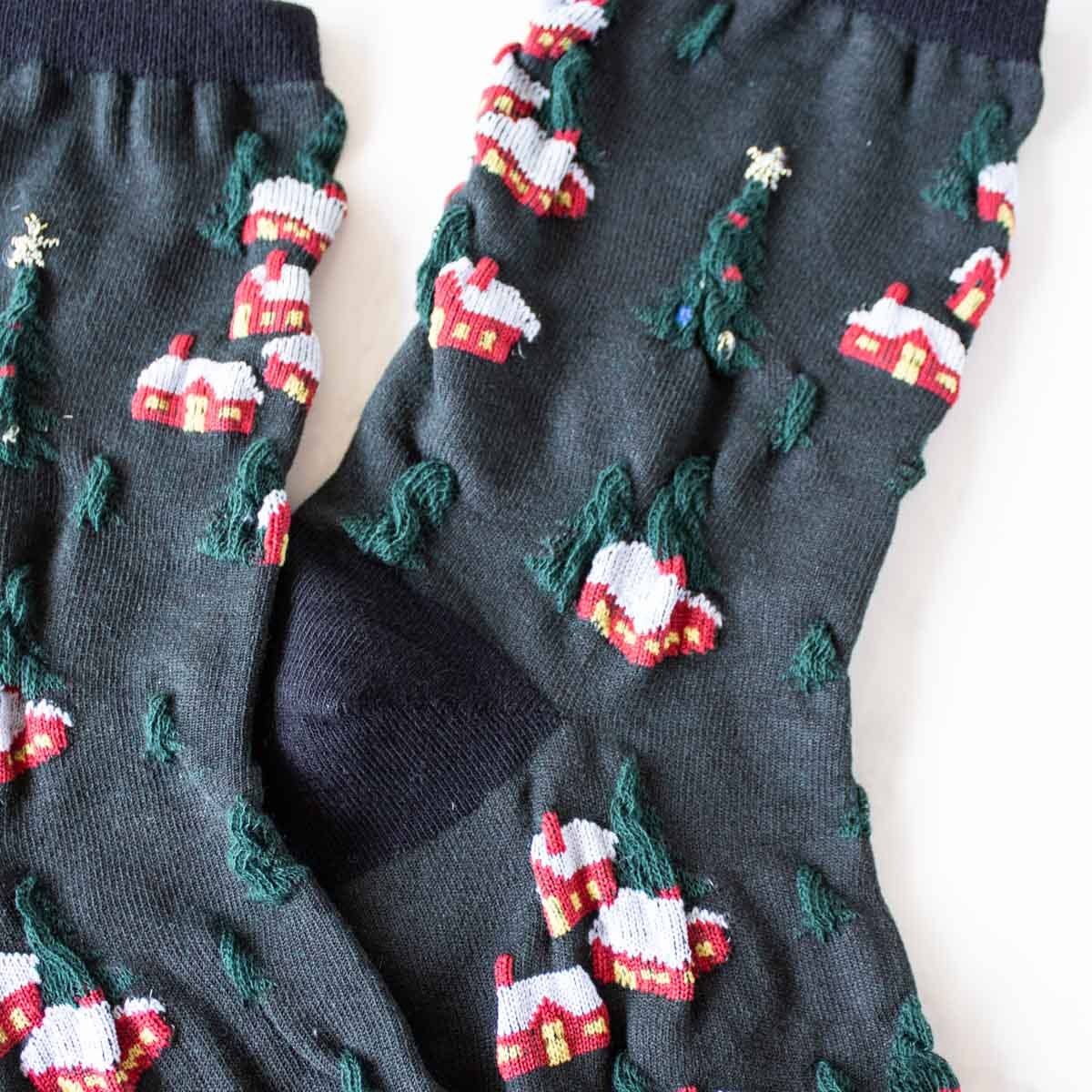 Tiepology Christmas Village Casual Socks