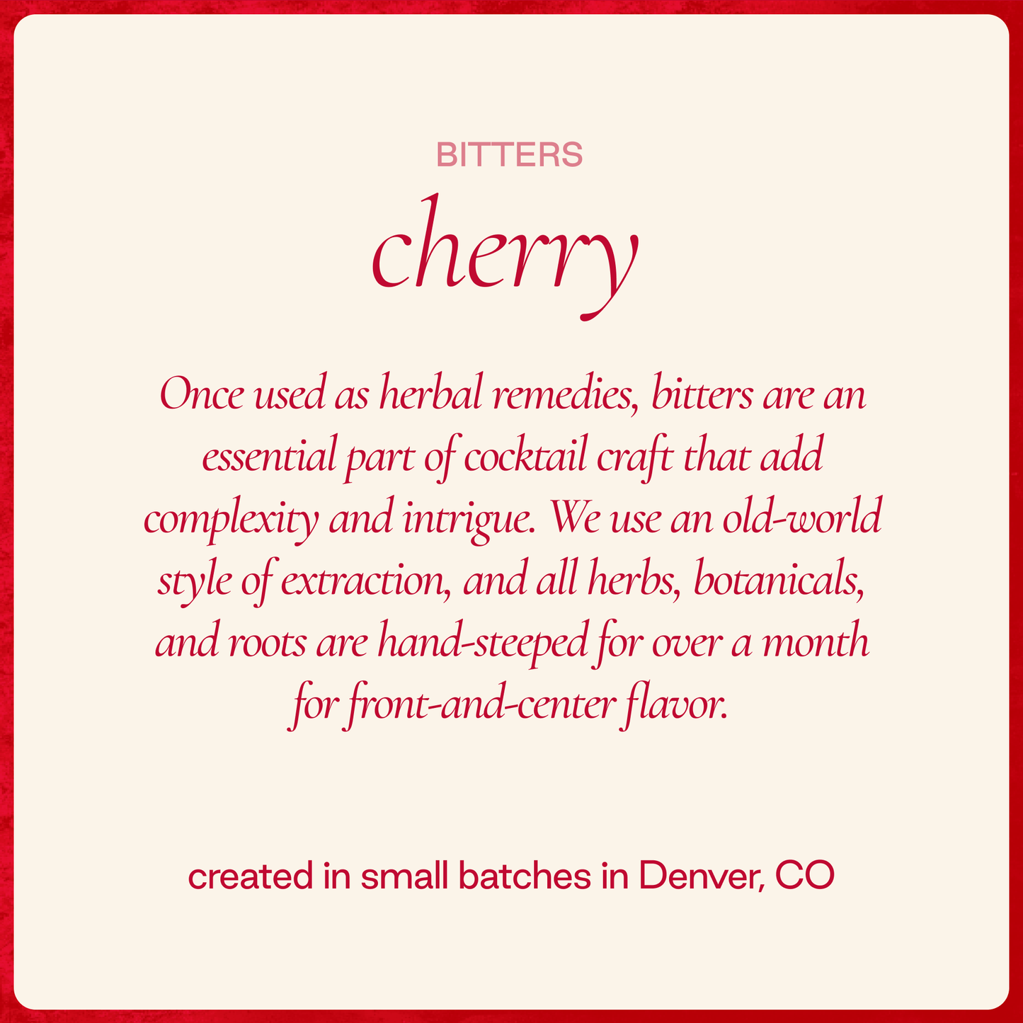 Strongwater Cherry Bitters