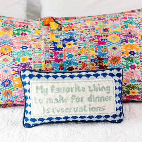 Furbish  Needlepoint Pillows - Multiple Options