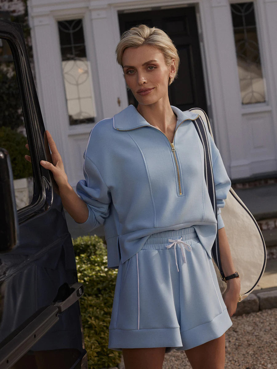 Varley Davenport Half Zip Top, Airy Blue