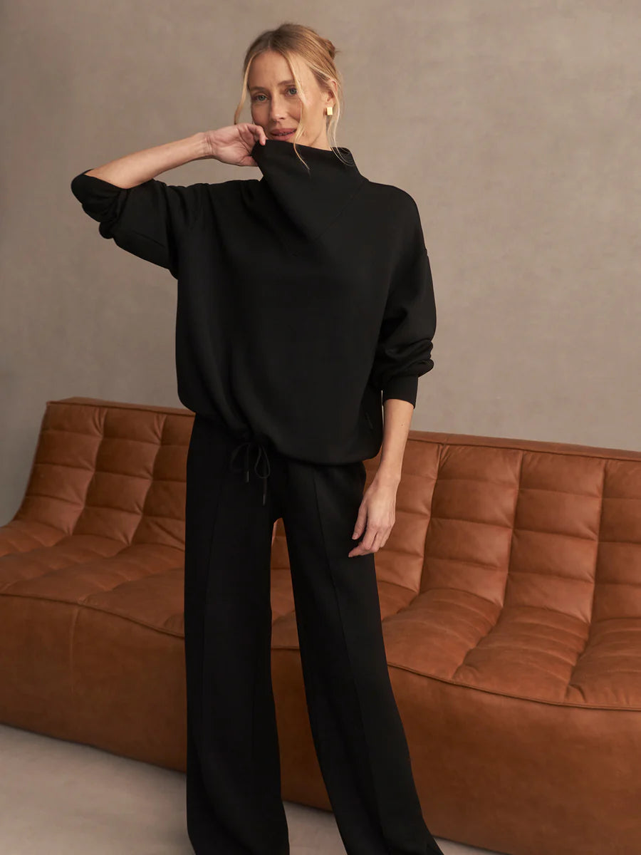 Varley Betsy Sweat Top, Black