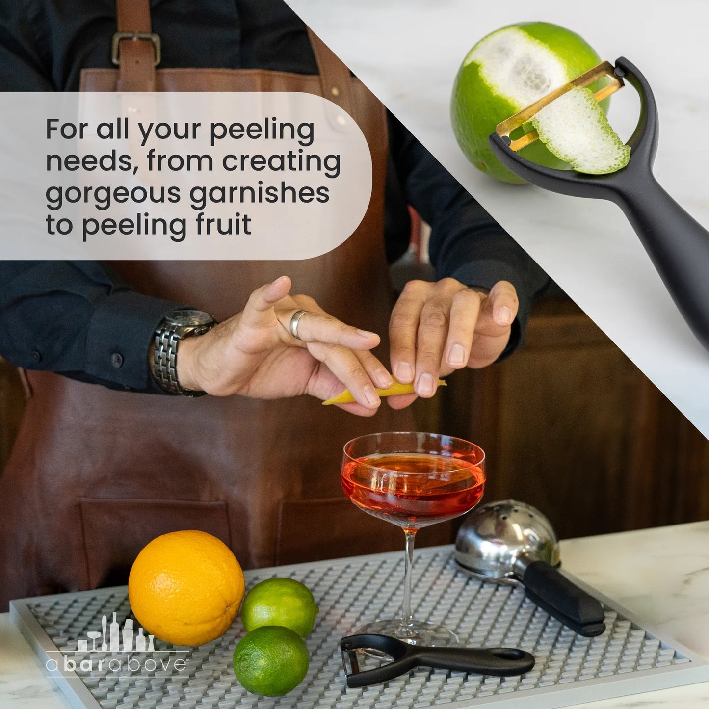 A Bar Above Citrus Peeler, Gold
