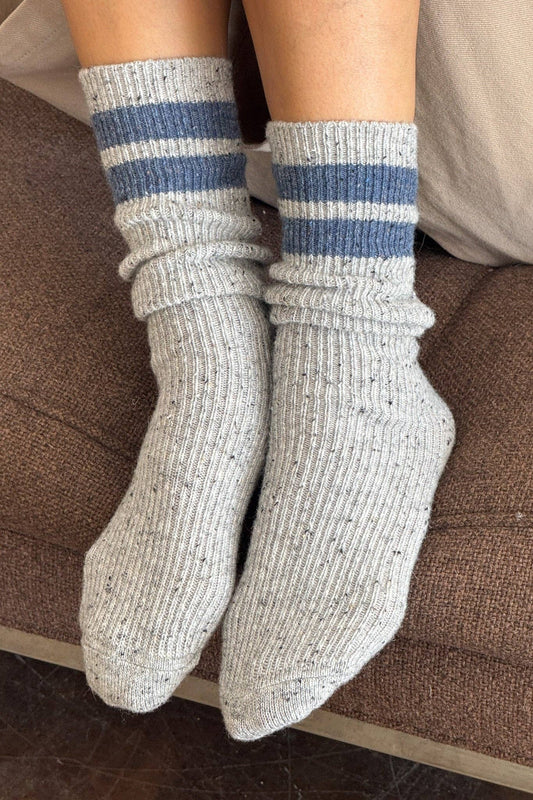 Le Bon Shoppe Snow Varsity Socks - Multiple Options