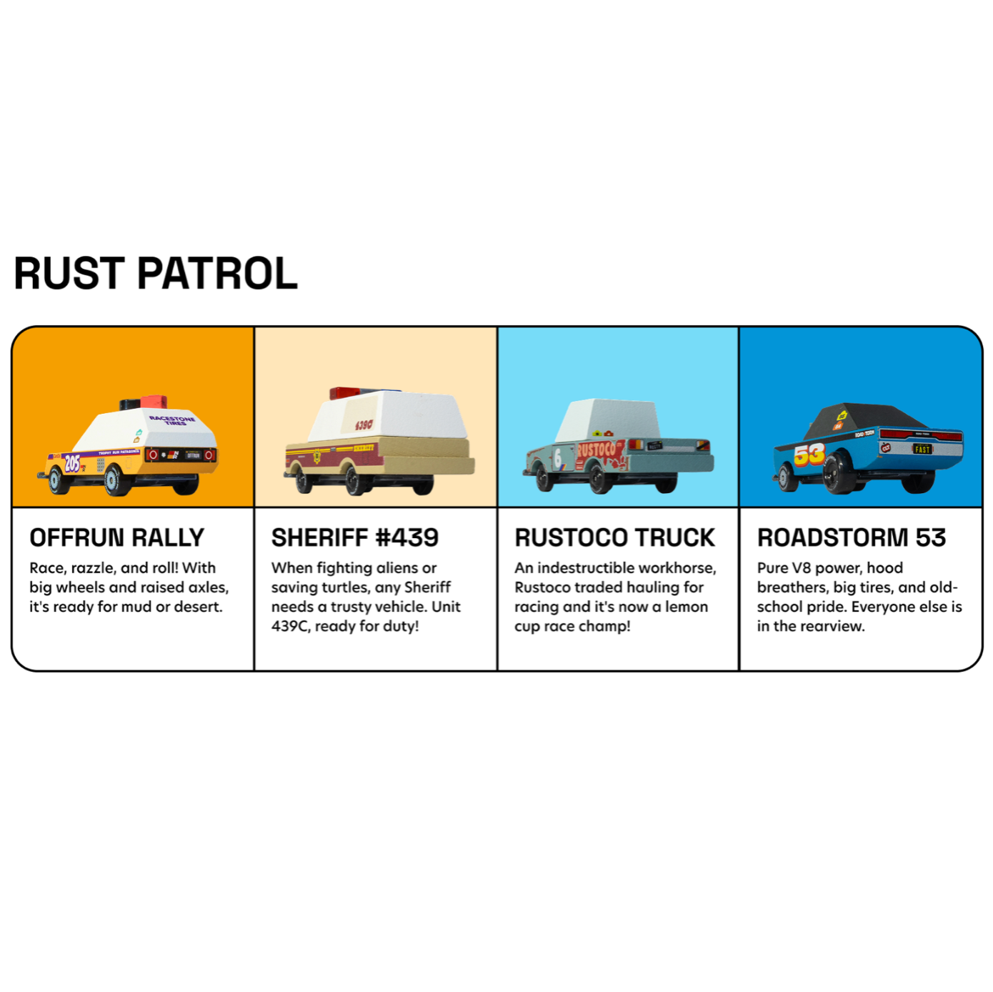 Candylab Rust Patrol TOONS™ 4-Pack