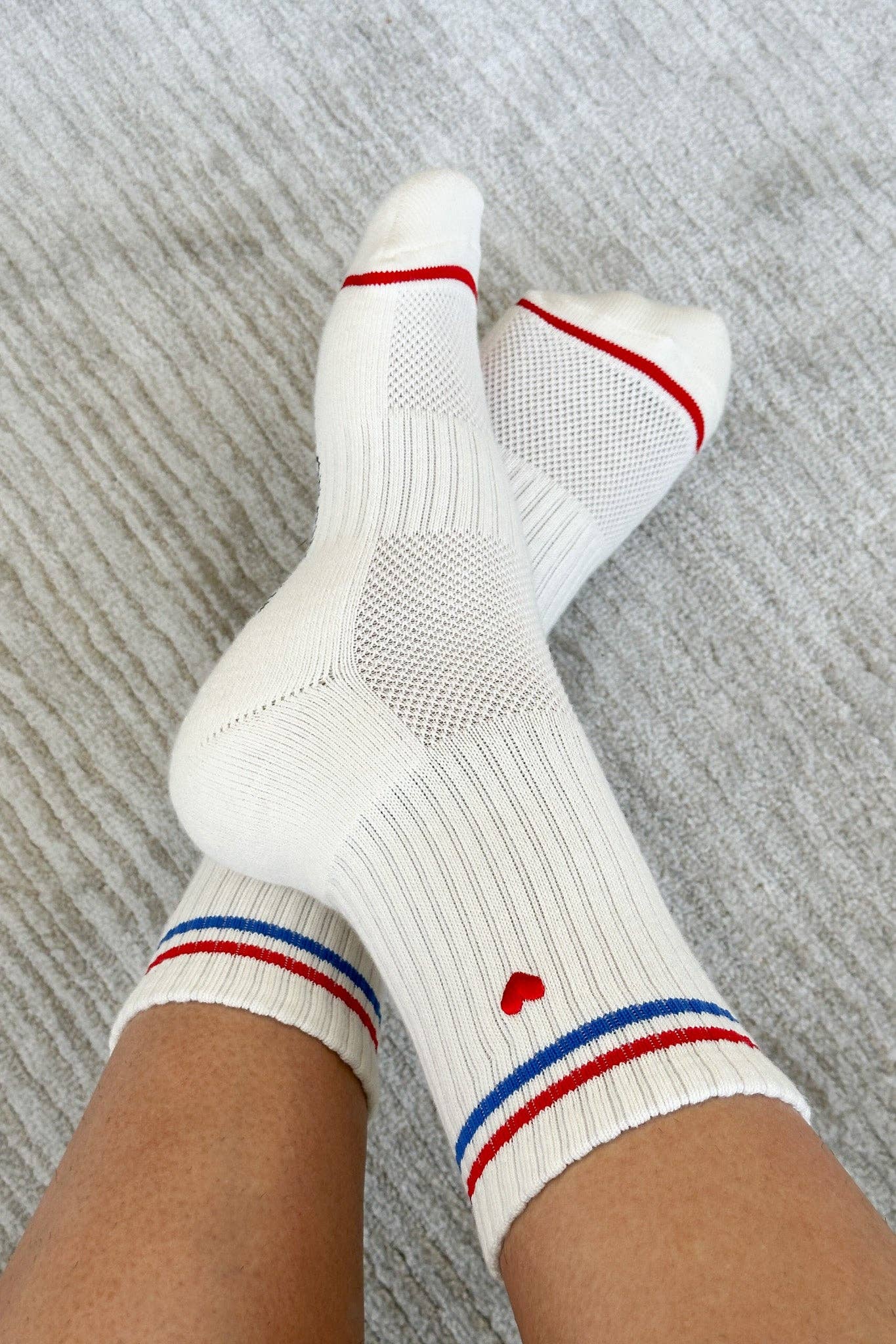 Le Bon Shoppe Embroidered Boyfriend Socks - Multiple Options
