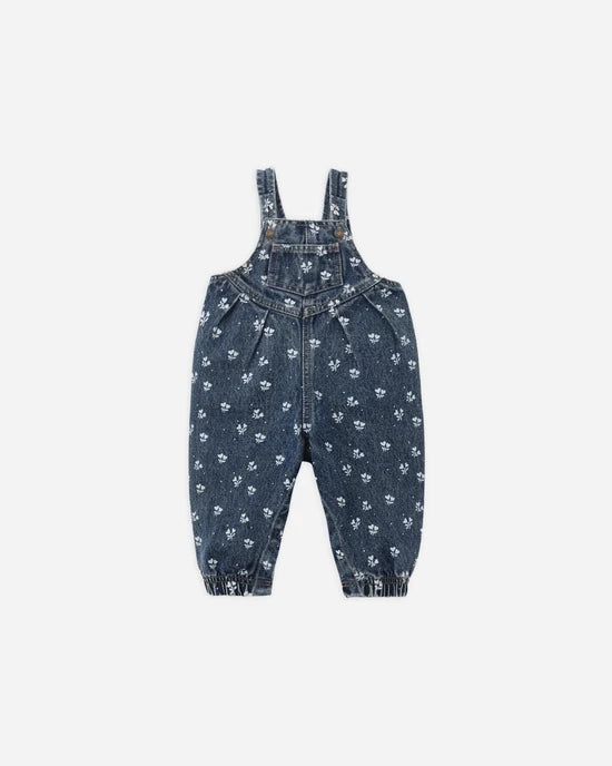 Rylee + Cru Vintage Overall Heart Ditsy, Indigo