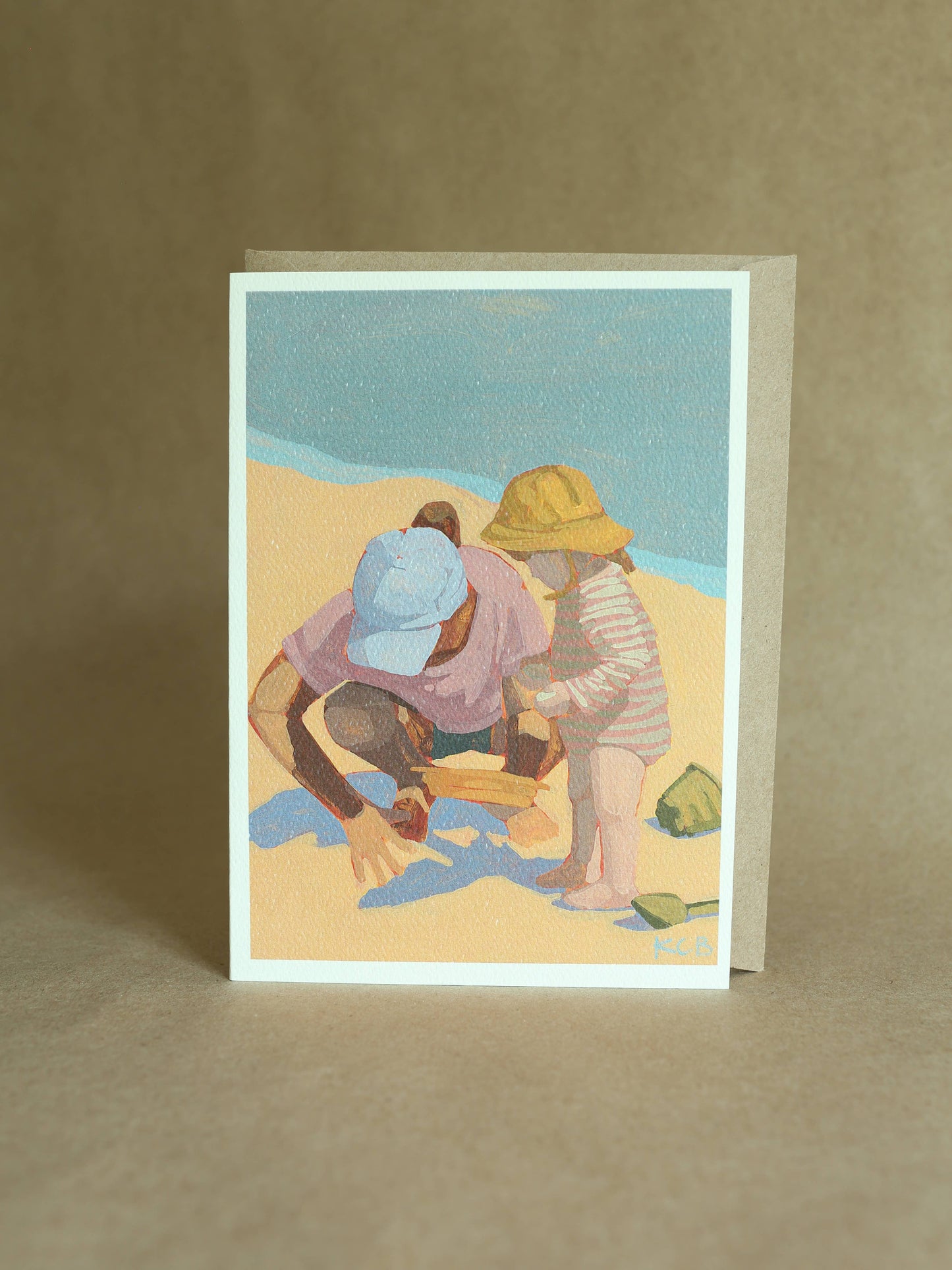 Katherine Corden Art, Beach Lessons | A6 Card + Envelope