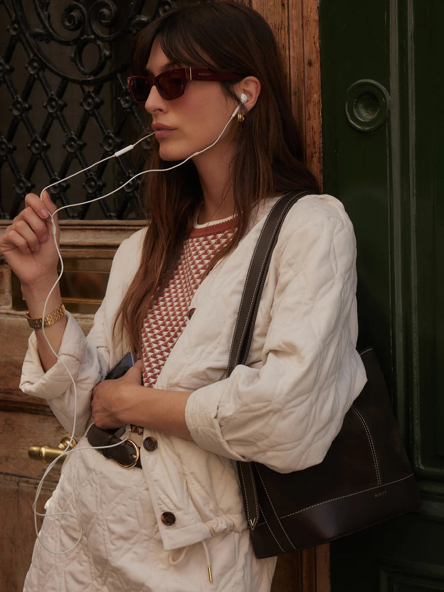 Varley Saba Quilted Jacket, Oat Milk