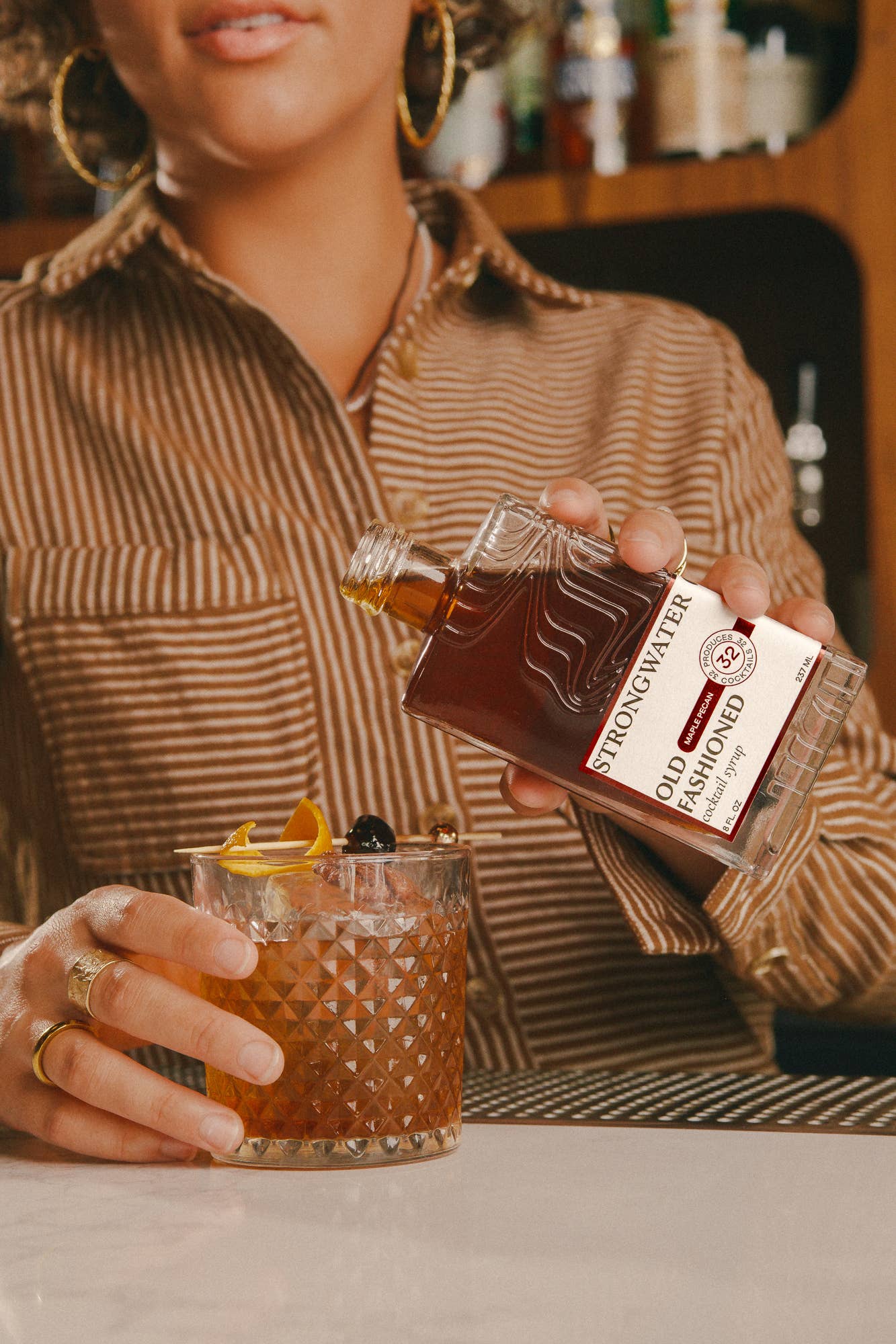 Strongwater Maple Pecan Old Fashioned Cocktail Syrup
