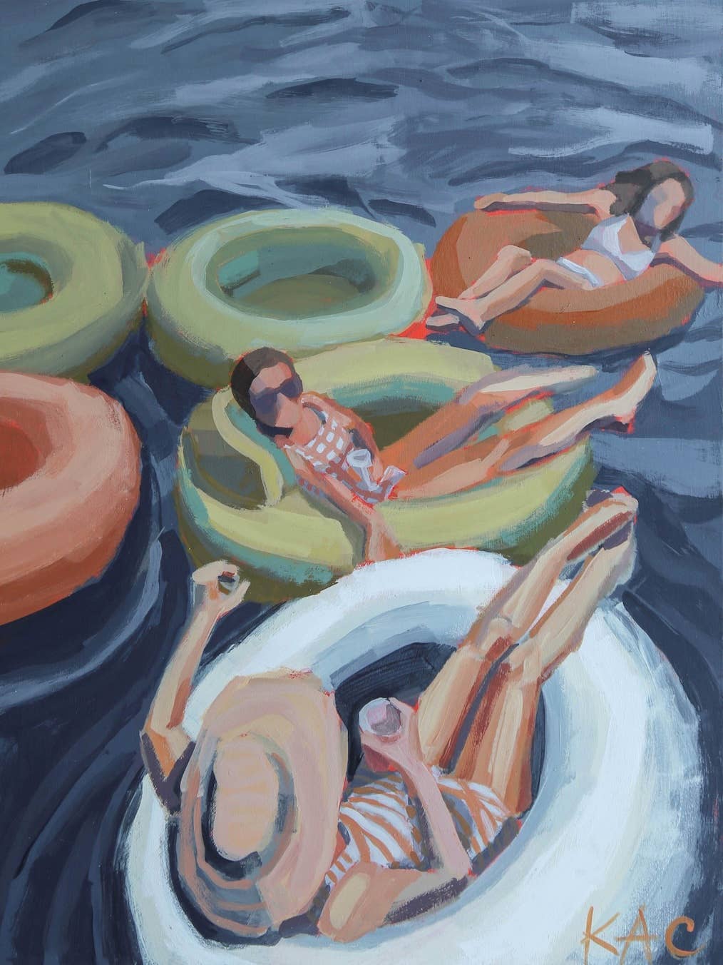 Katherine Corden Art, July 4th Getaway Print