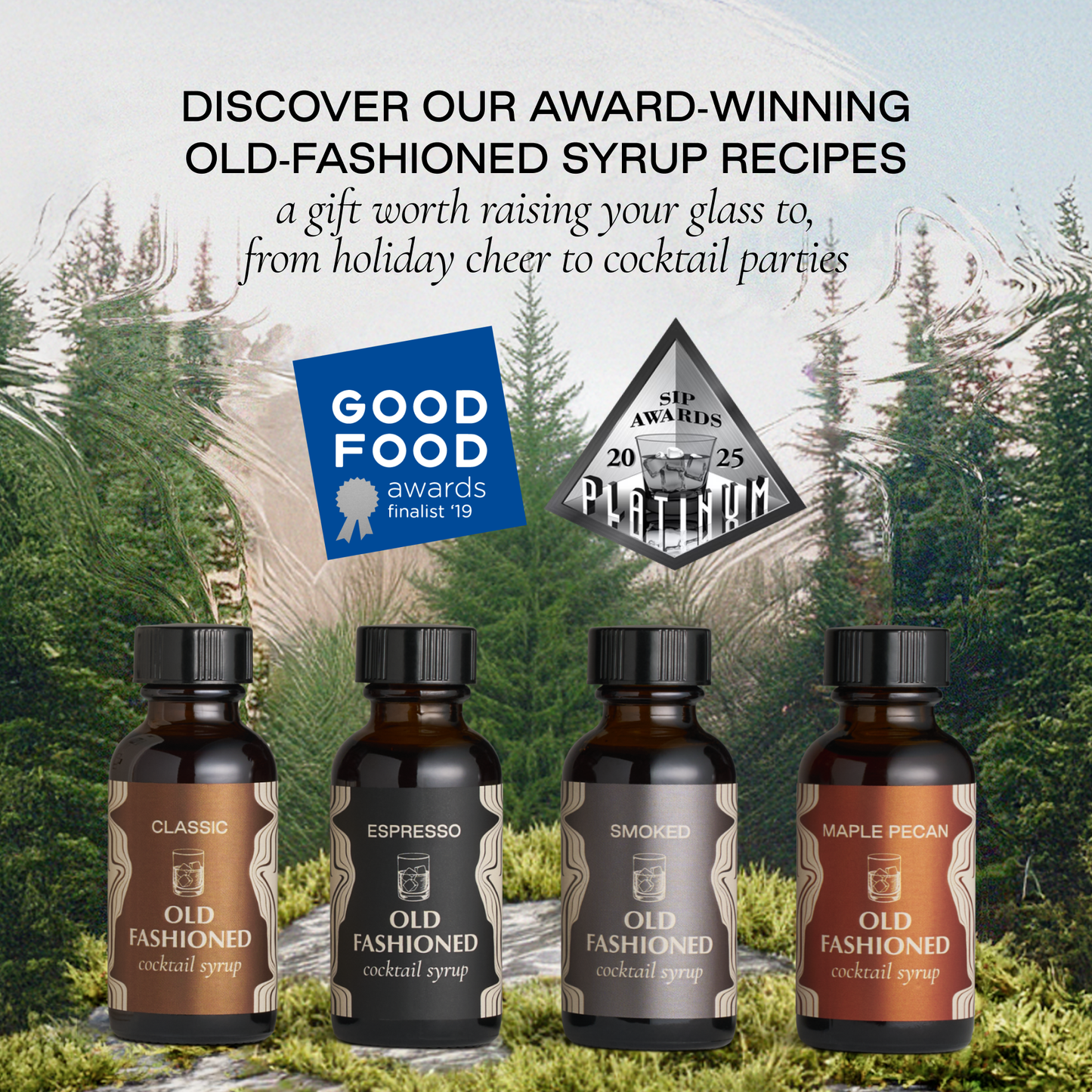 Strongwater Old Fashioned Cocktail Syrup Sample Set