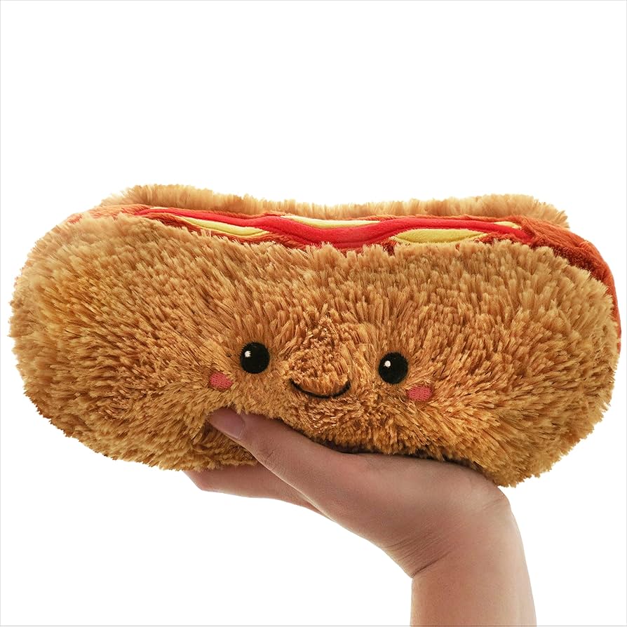 Squishable Mini Hot Dog, 8"