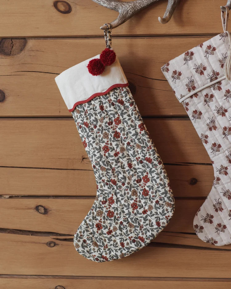 Rylee + Cru Noel Stocking Holiday Floral, Natural