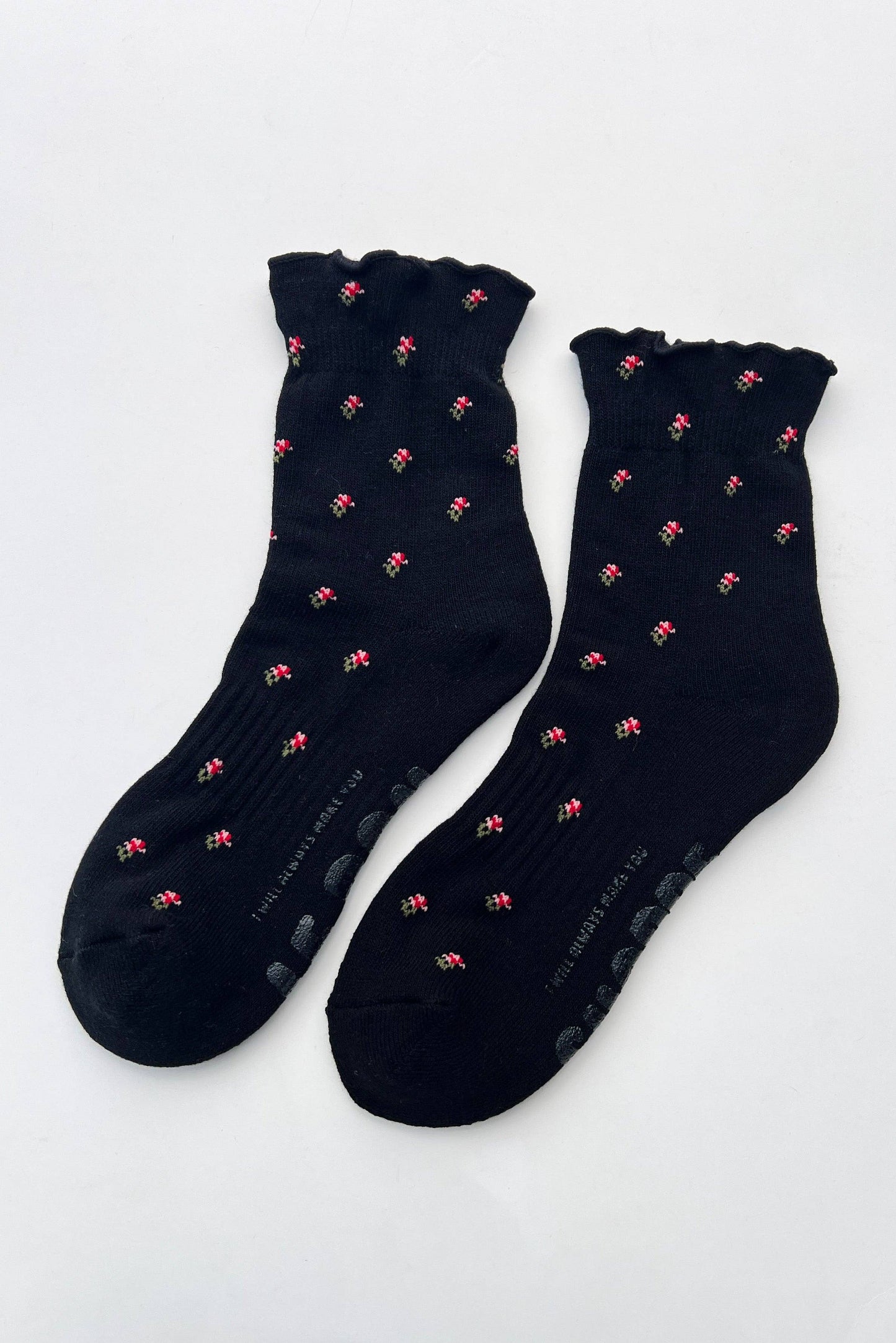 Le Bon Shoppe - Petal Ruffled Hugger Crew Socks