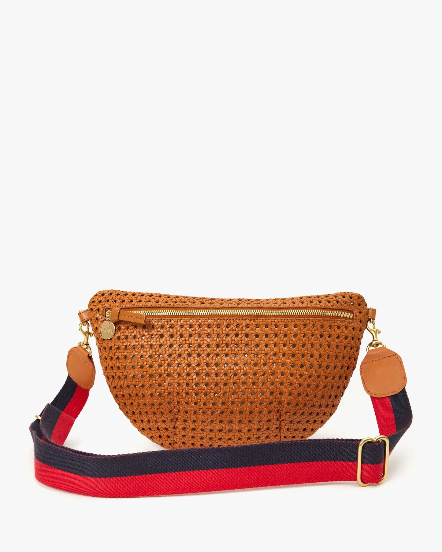 Clare V Grande Fanny, Tan Rattan