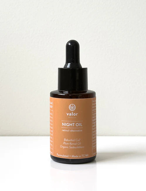 Valor Skincare Night Oil, A Retinol Alternative