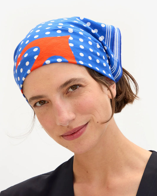Clare V Bandana, Nautique/Cobalt