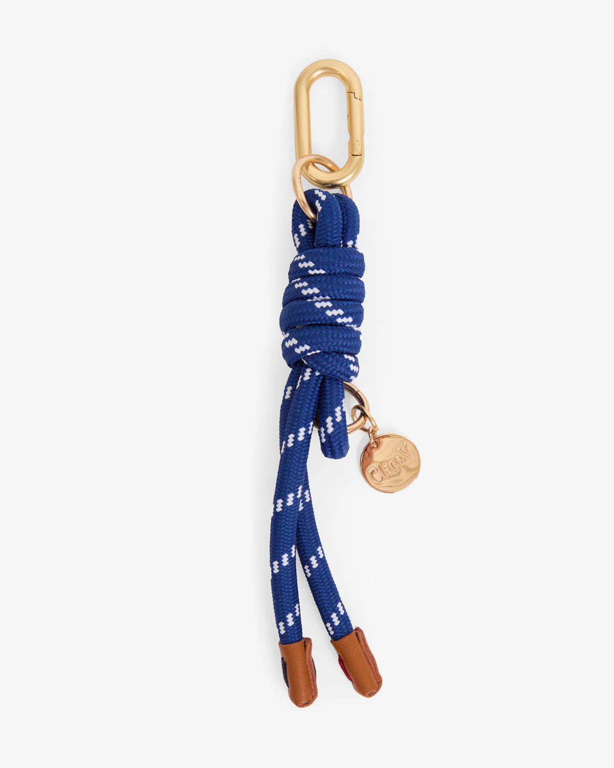 Clare V Barrel Knot Fob, Navy