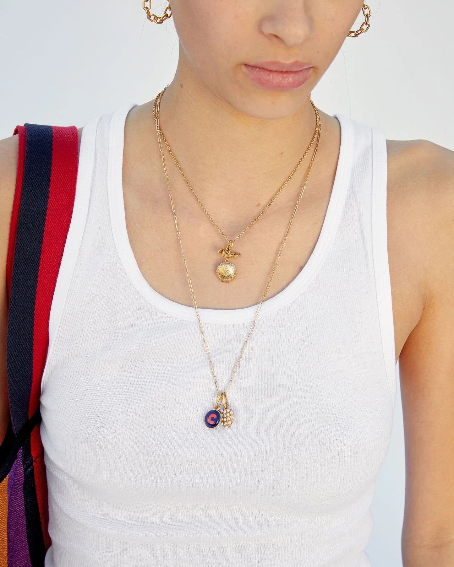 Clare V Fine Paperclip Charm Chain 24"