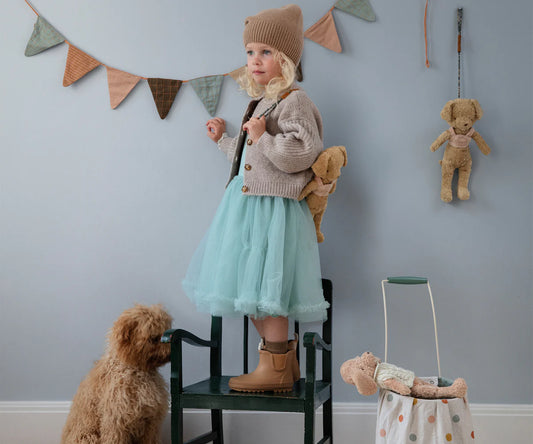 Maileg Poodle Dog, Vintage Plush, Dusty Powder