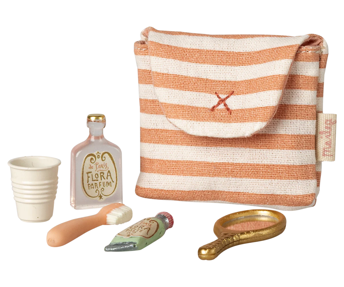 Maileg Toothbrush Set in Bag, Mouse - Multiple Options