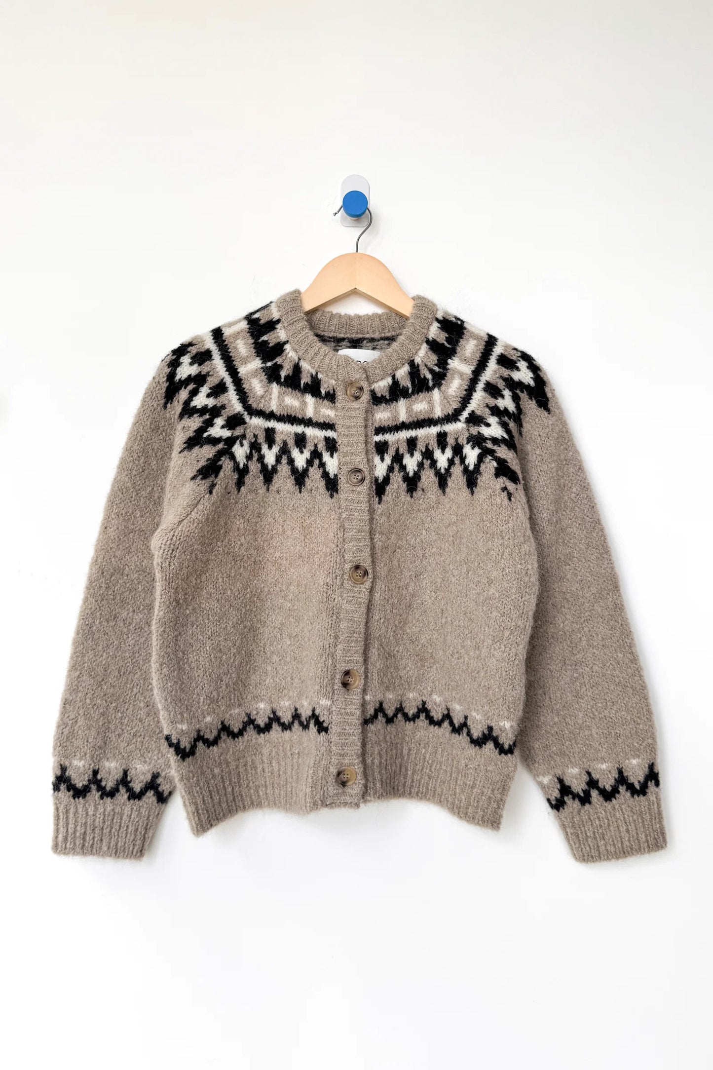 Le Bon Shoppe Alpaca Cabin Cardigan, Beige