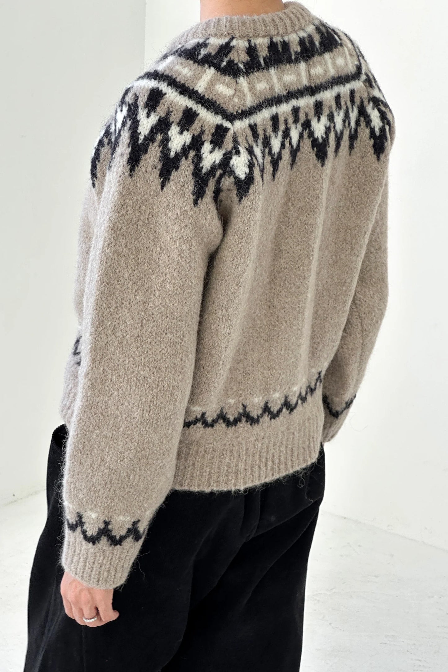 Le Bon Shoppe Alpaca Cabin Cardigan, Beige