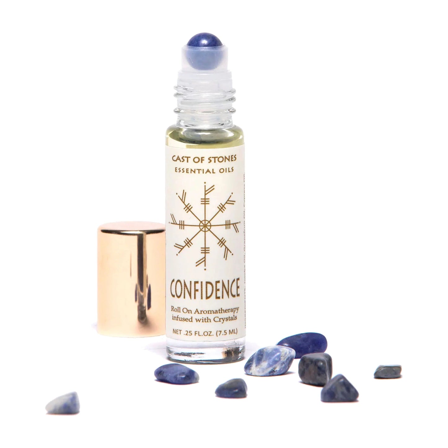 Cast of Stones Essential Oil Roll On w/ Crystals - Multiple Options