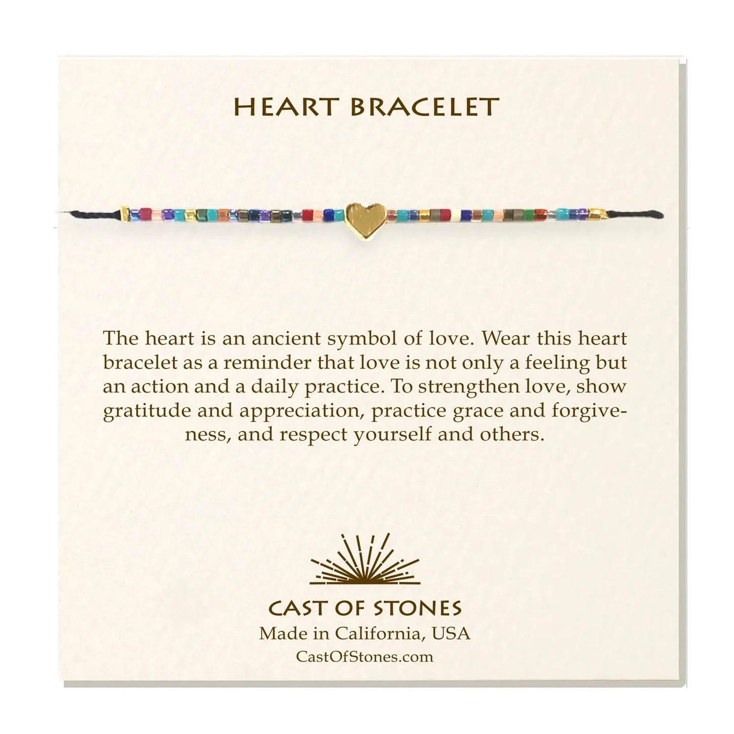 Cast of Stones Heart Bracelet - Multiple Options