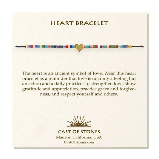 Cast of Stones Heart Bracelet - Multiple Options