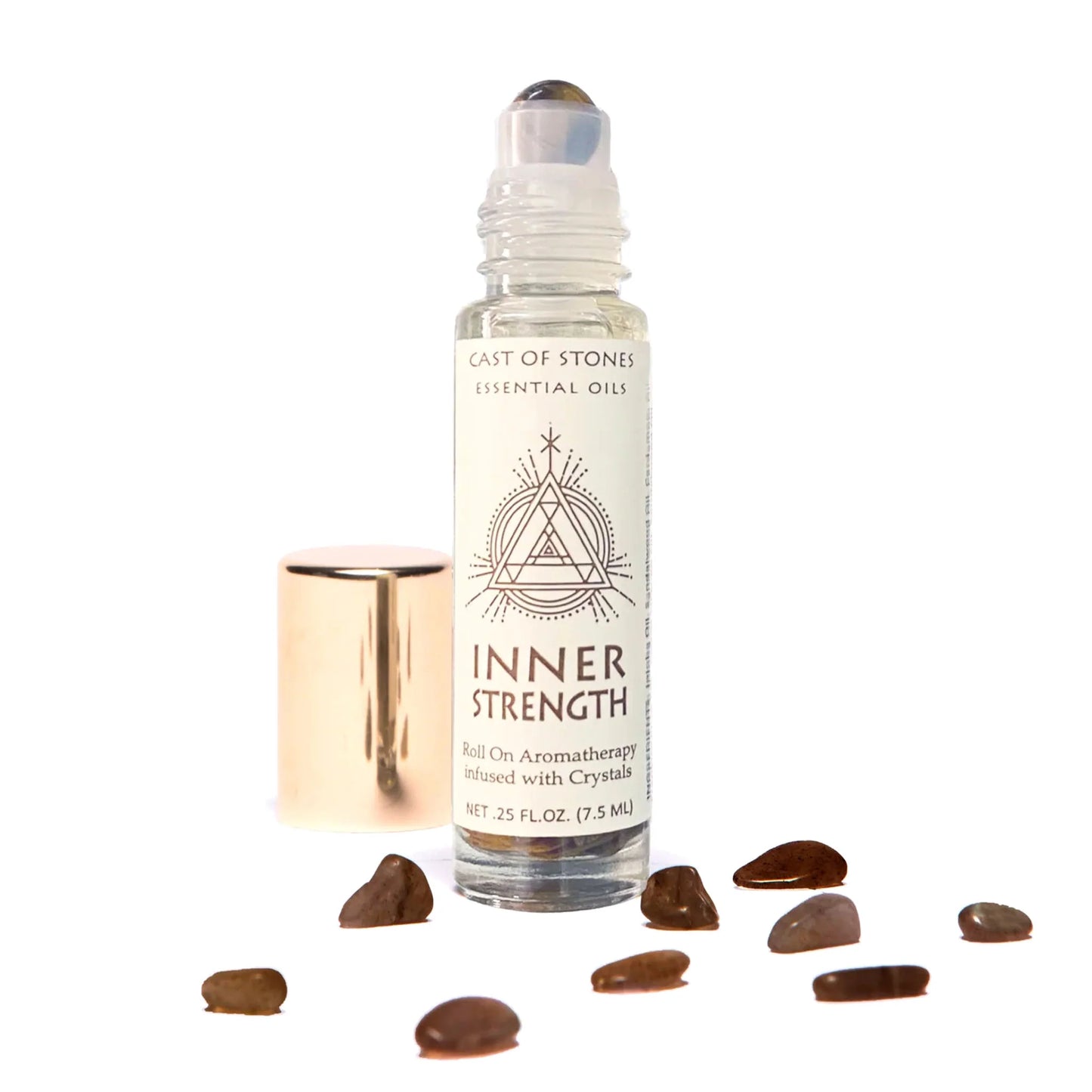 Cast of Stones Essential Oil Roll On w/ Crystals - Multiple Options