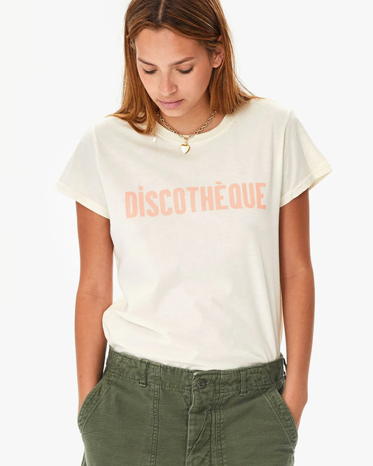 Clare V Classic Tee Discotheque, Cream