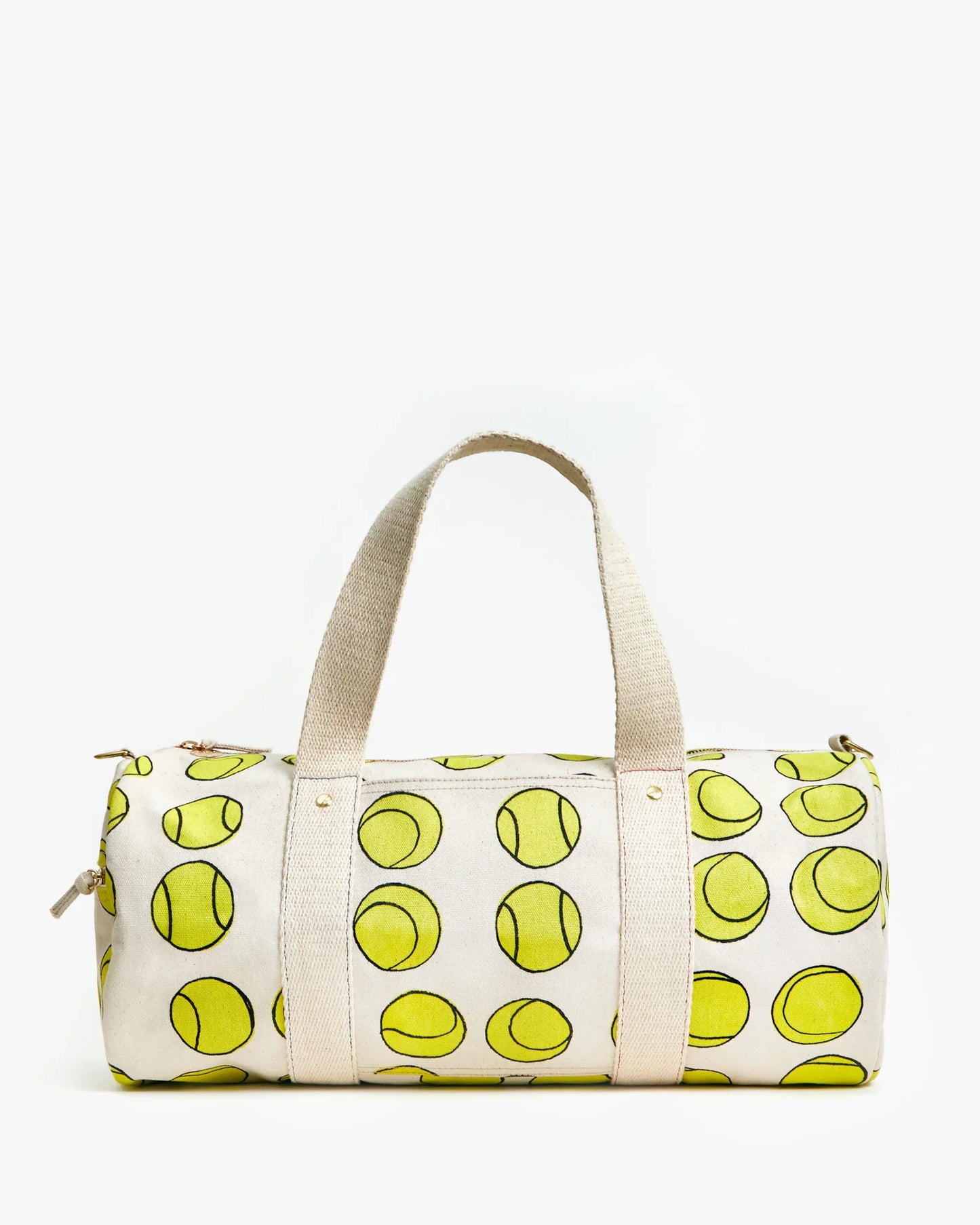 Clare V Duffle Canvas Tennis Balls, Natural