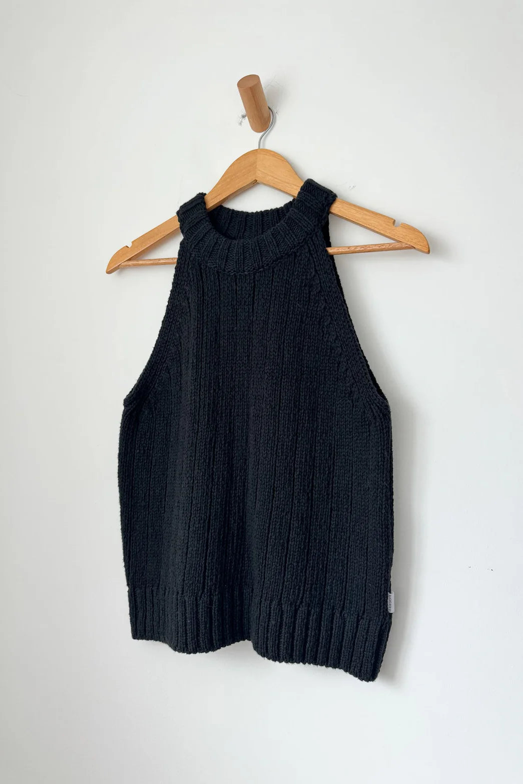 Le Bon Shoppe Claire Cotton Sweater Tank, Black