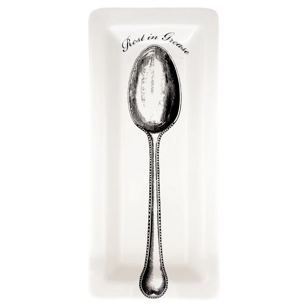 Fishs Eddy Funny Little Trays, Rest In Grease