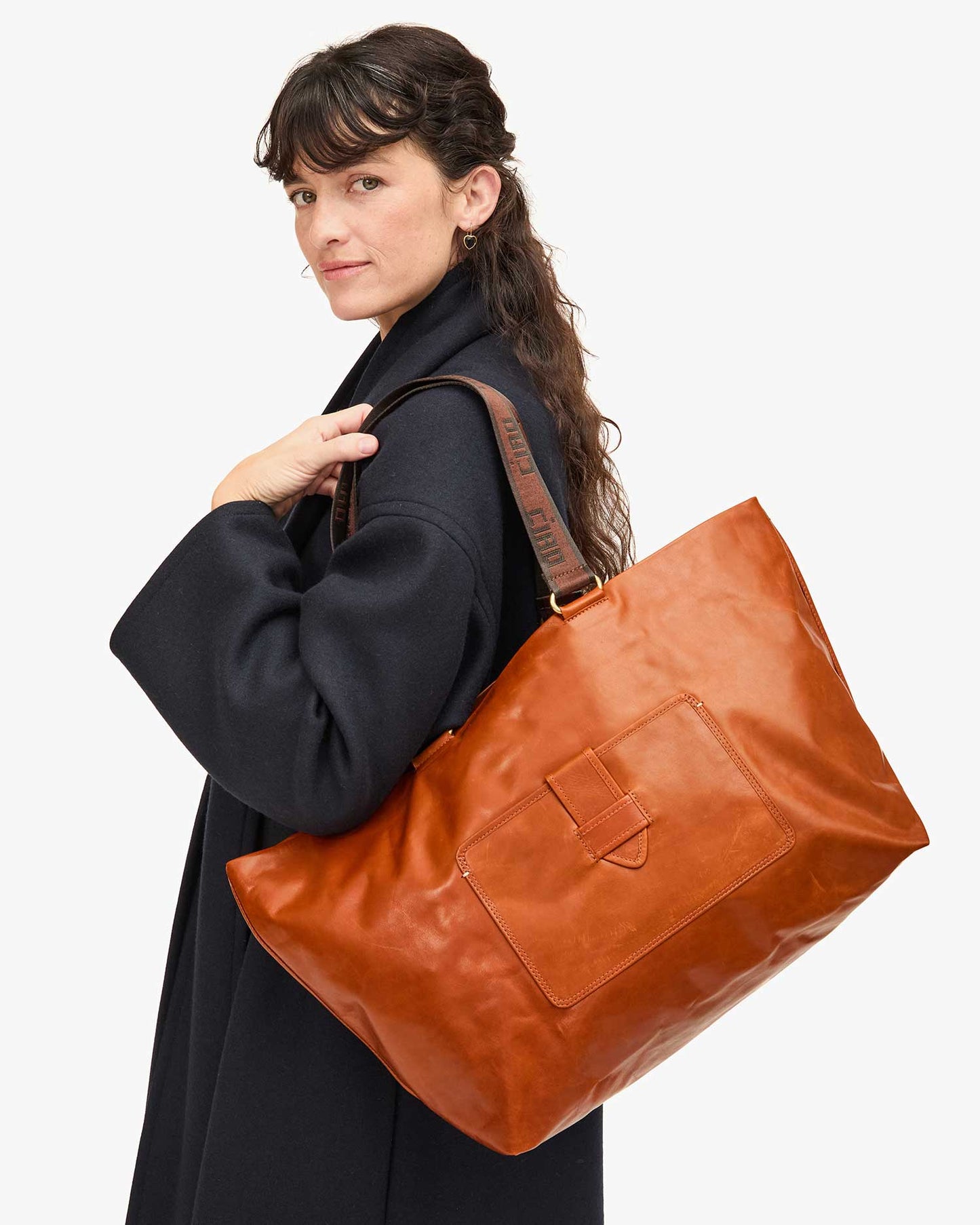 Clare V Grande Bateau Tote, Camel New Look
