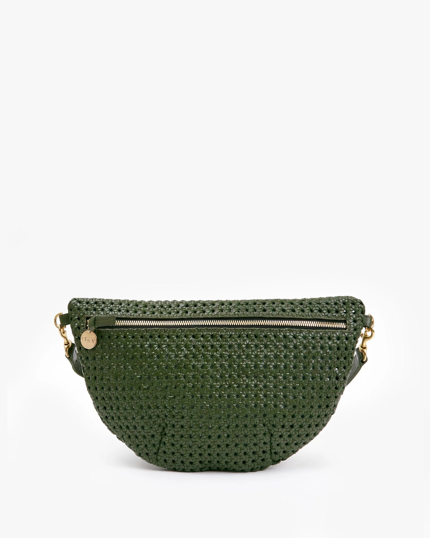 Clare V Grande Fanny, Army Rattan