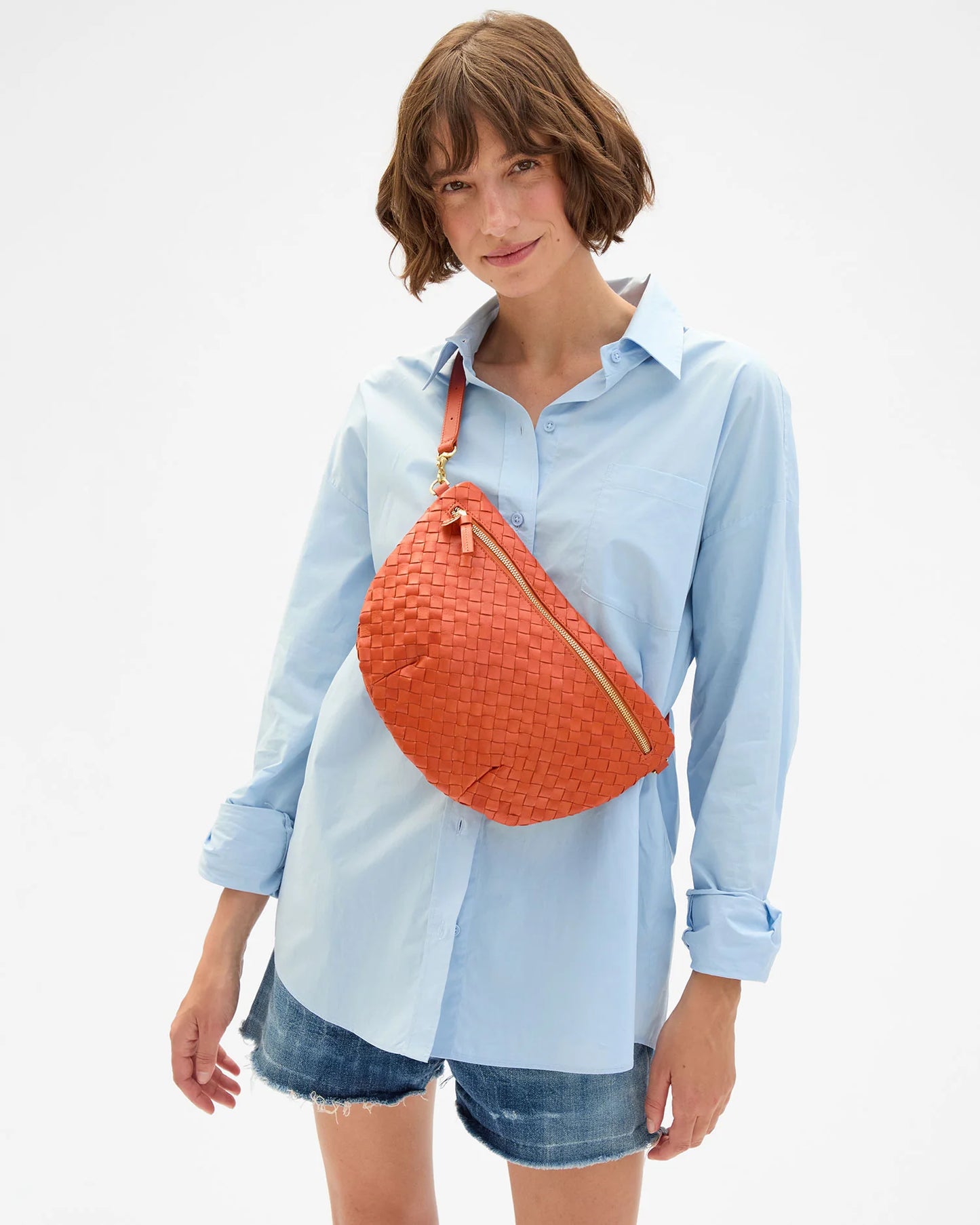 Clare V Grande Fanny, Saltillo Diagonal Woven