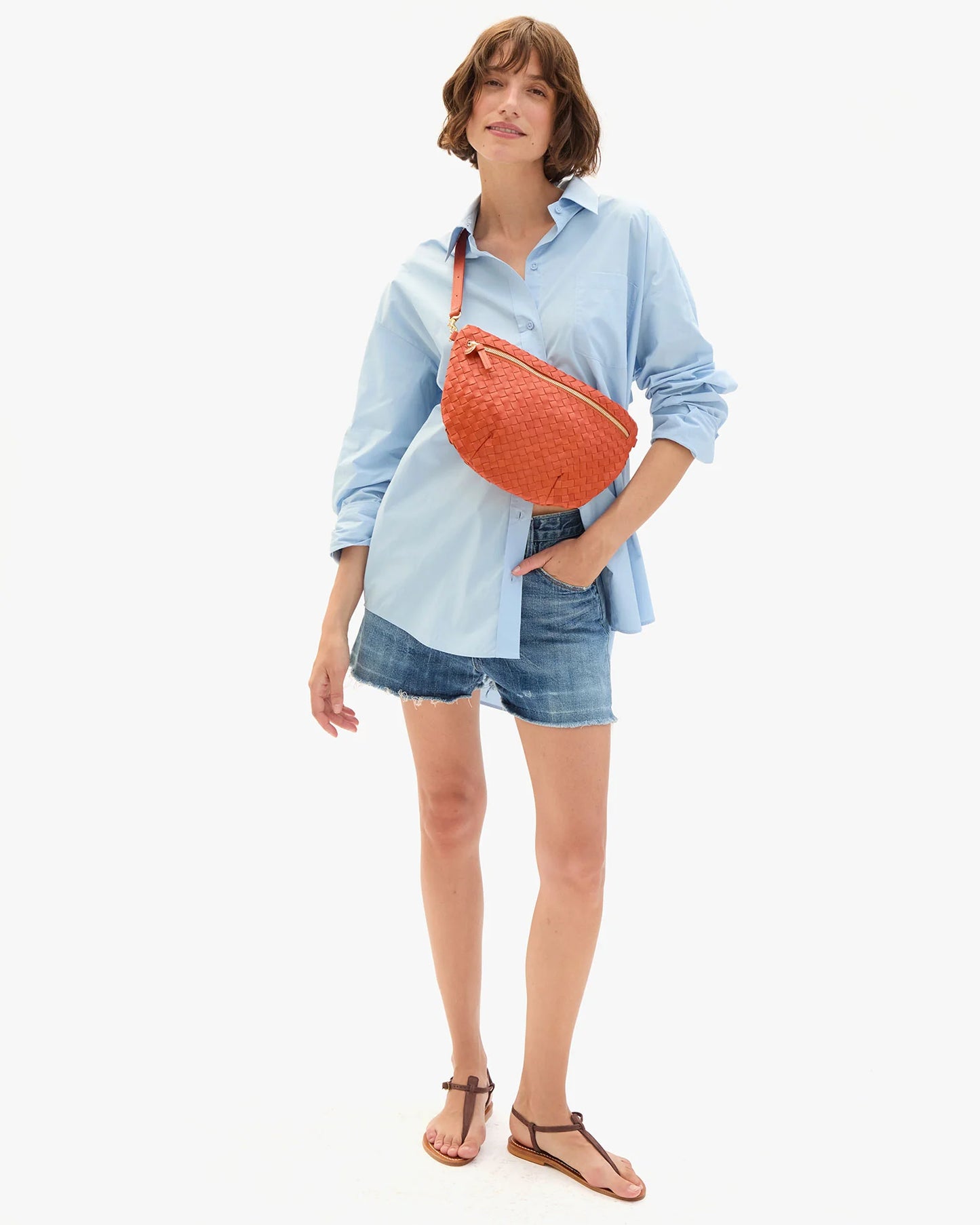 Clare V Grande Fanny, Saltillo Diagonal Woven