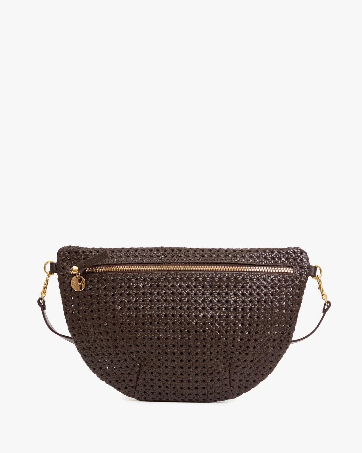 Clare V Grande Fanny, Chocolate Rattan