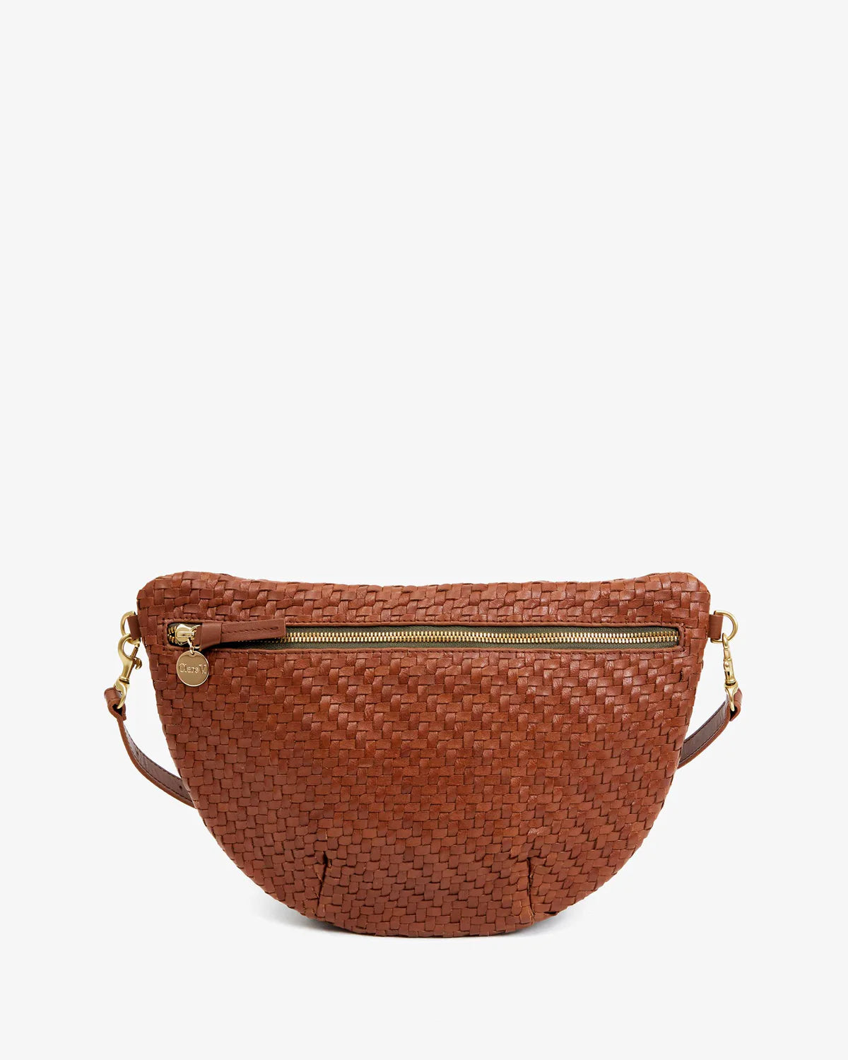 Clare V Grande Fanny Zig-Zag, Hazelnut