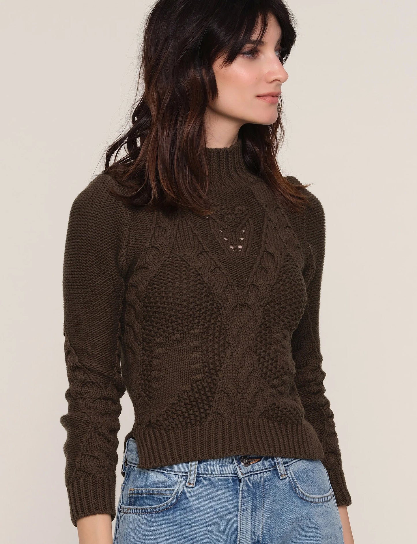 Heartloom Eulalia Sweater, Olive