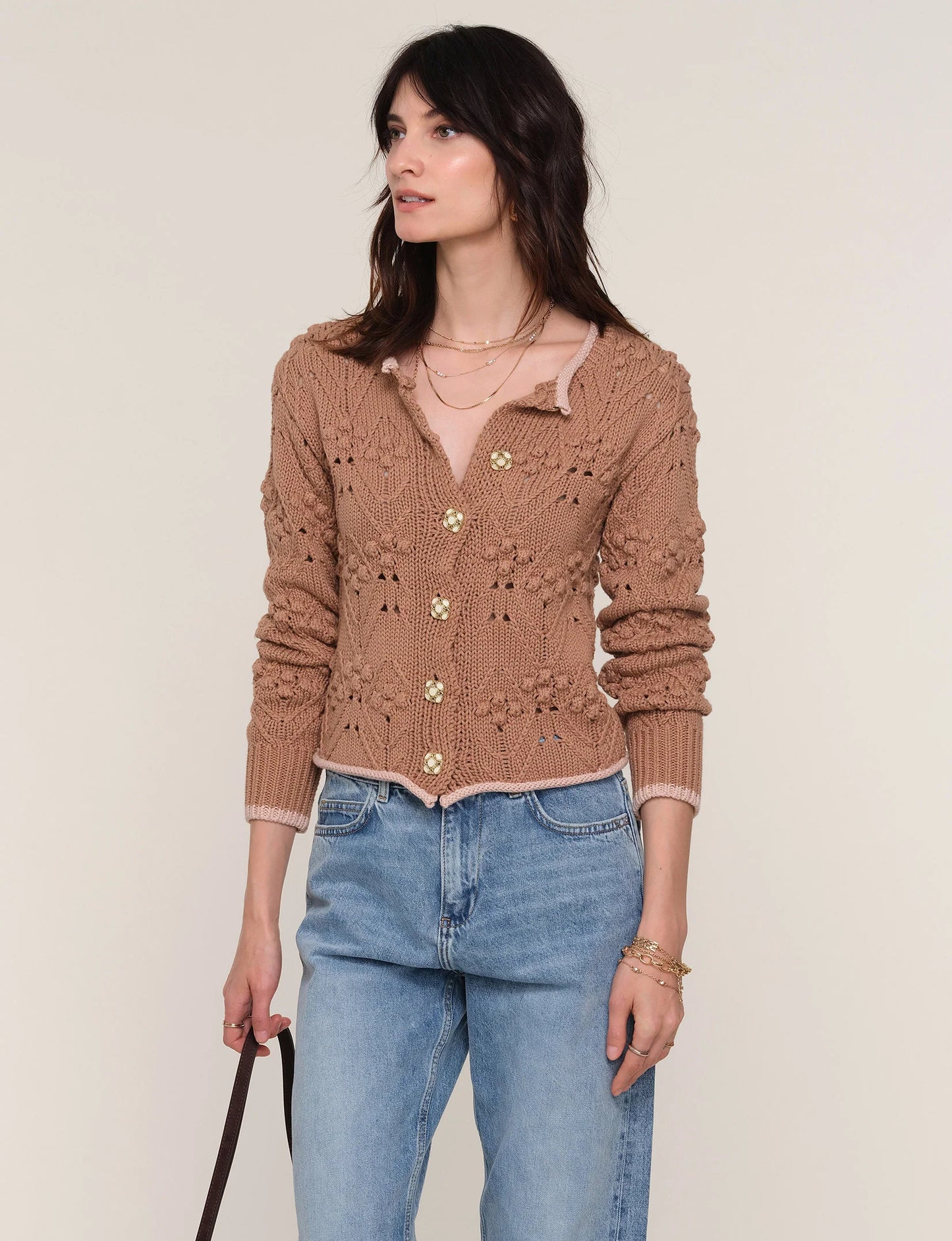 Heartloom Evira Cardi, Camel